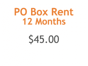 Rent a PO Box 12 months